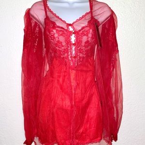 Fantasy lingerie with panty and jacket